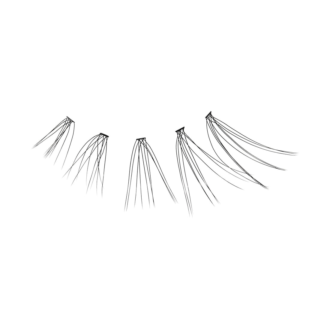 KISS Peony False Eyelashes, Lash Extension Kit, 120 Lash Clusters - Misty Haze