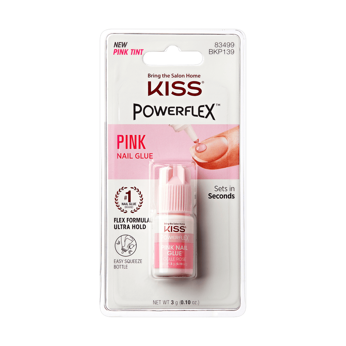 KISS PowerFlex Pink Nail Glue - 0.10 oz.