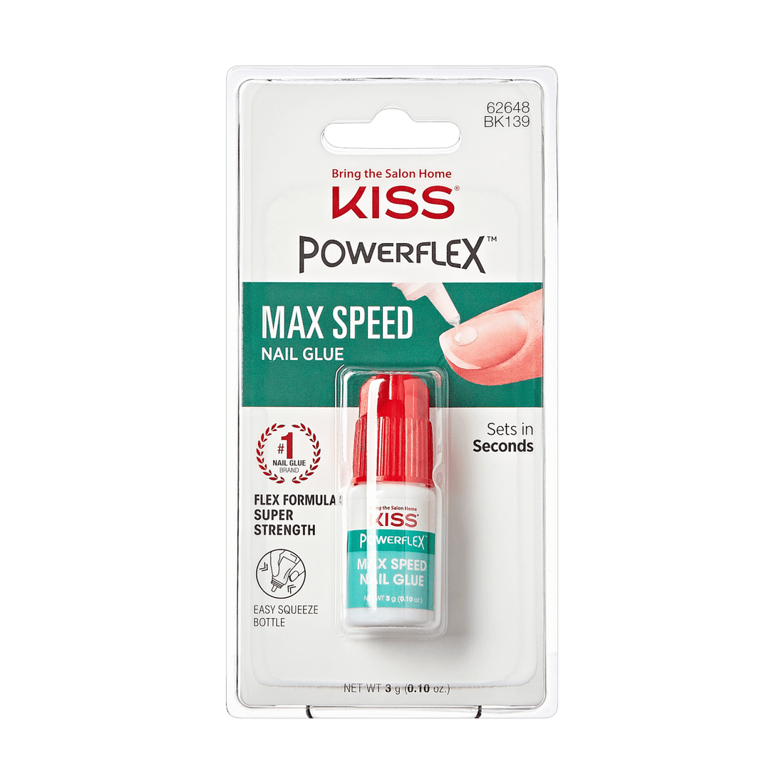KISS PowerFlex Maximum Speed Nail Glue - 0.10 oz.