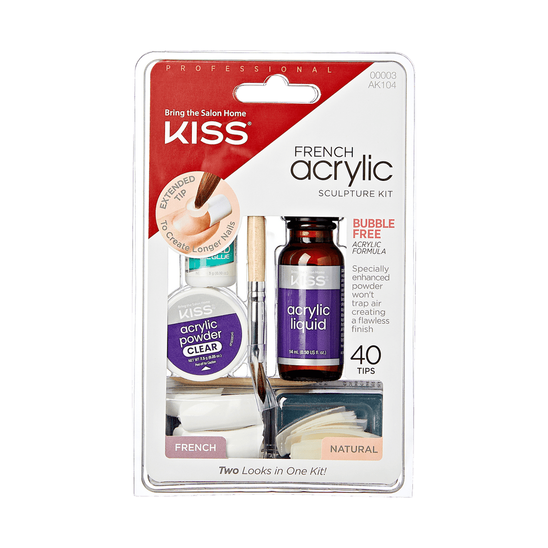 KISS French Acrylic Sculpture Kit – French &amp; Natural