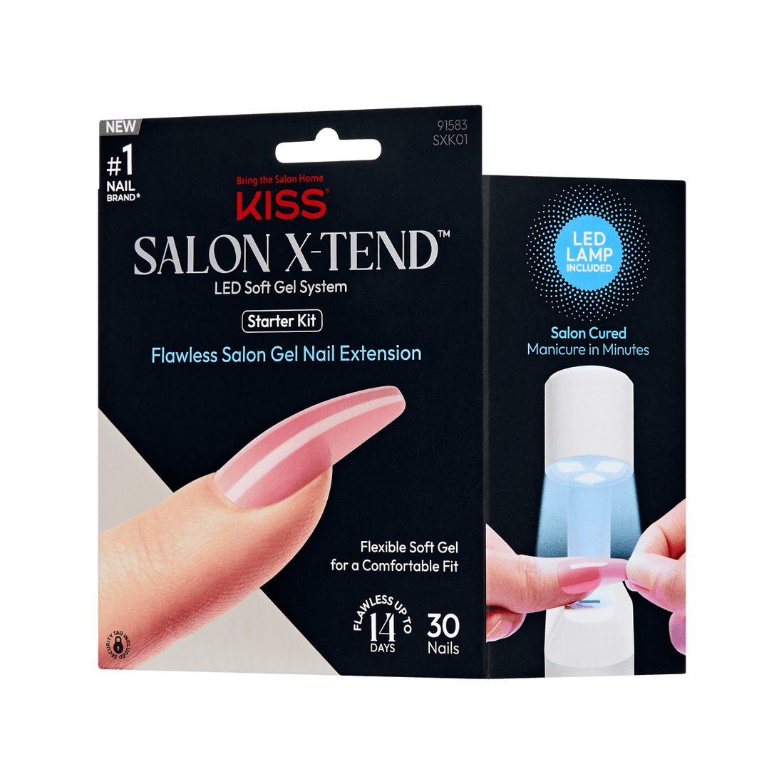 KISS Salon X-tend LED Soft Gel Starter Kit System - Tone