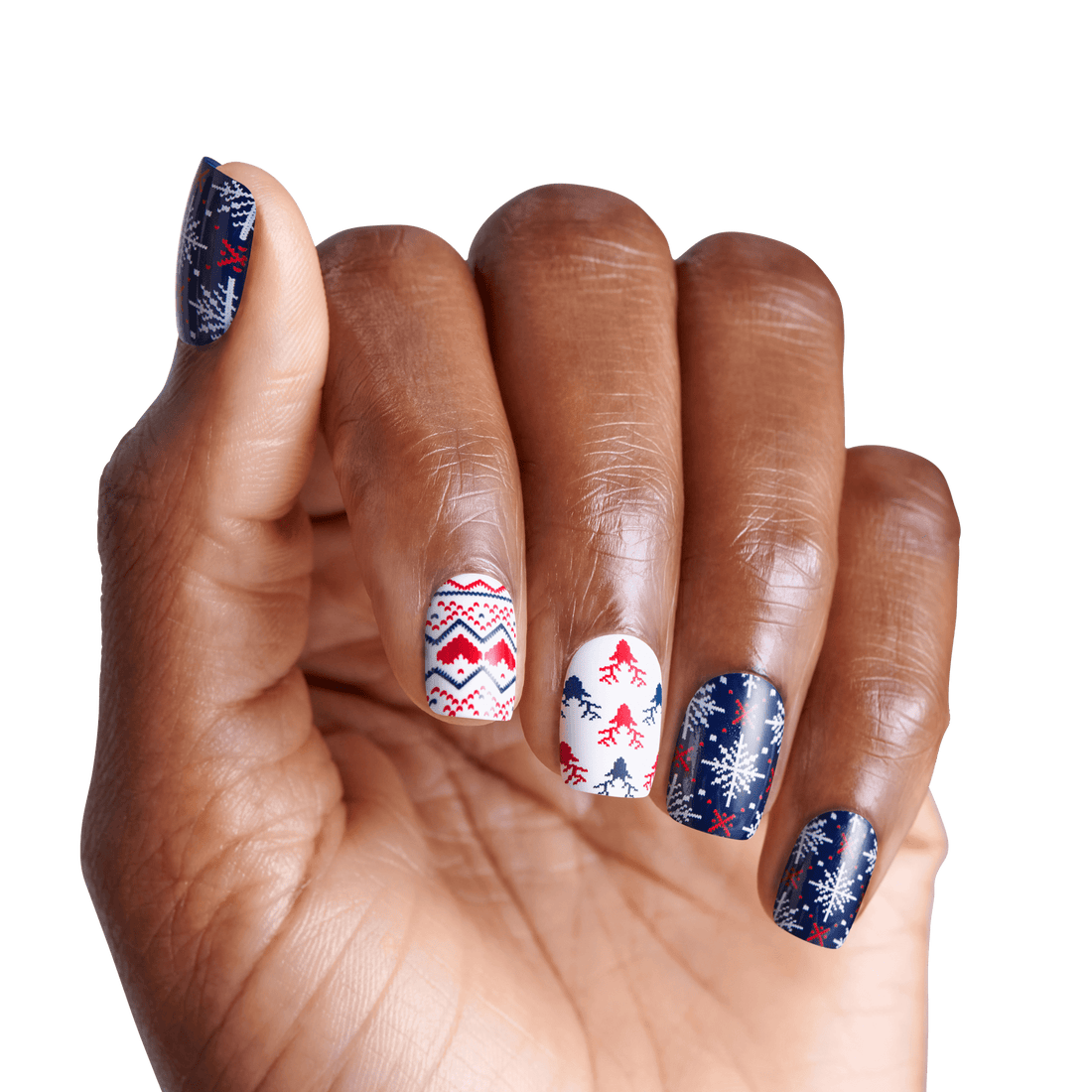 KISS Voguish Fantasy Holiday Press On Glue Nails - Snow Much Fun