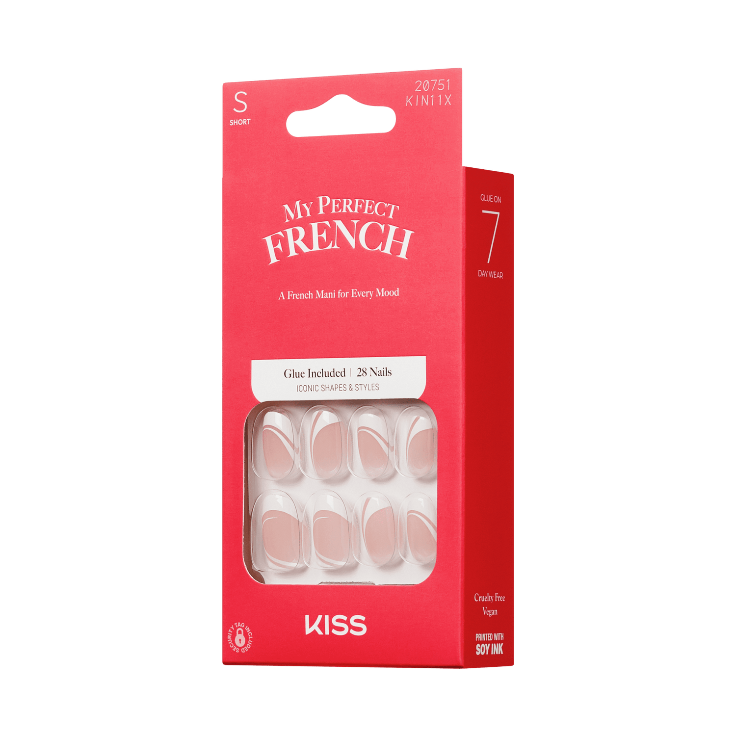 KISS My Perfect French Press On Glue Nails - Wants