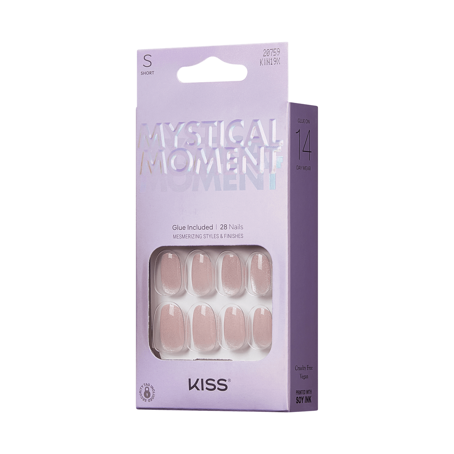 KISS Mystical Moment Press On Glue Nails - The Dress