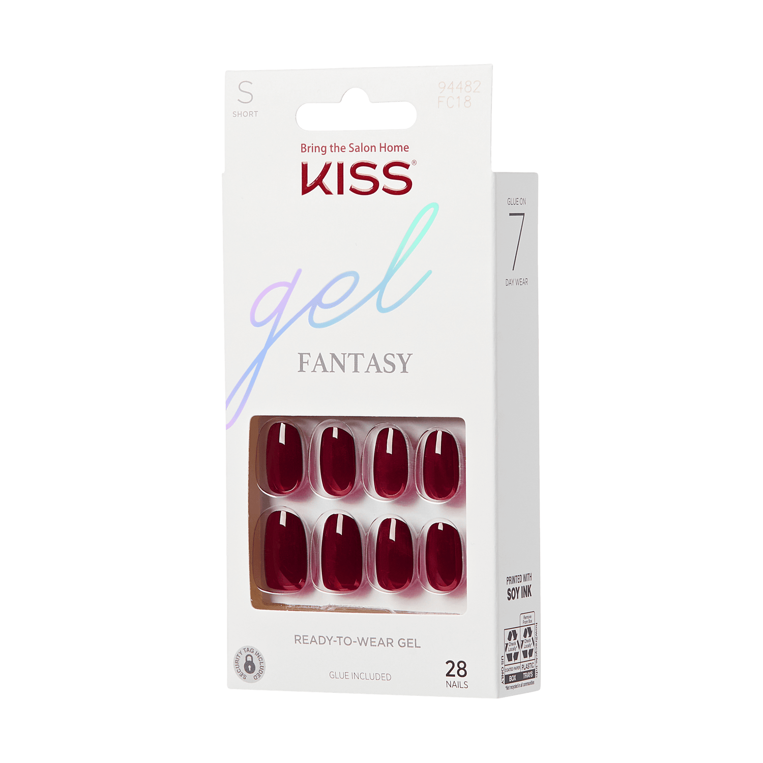 KISS Gel Fantasy Color Press On Glue Nails - One Call