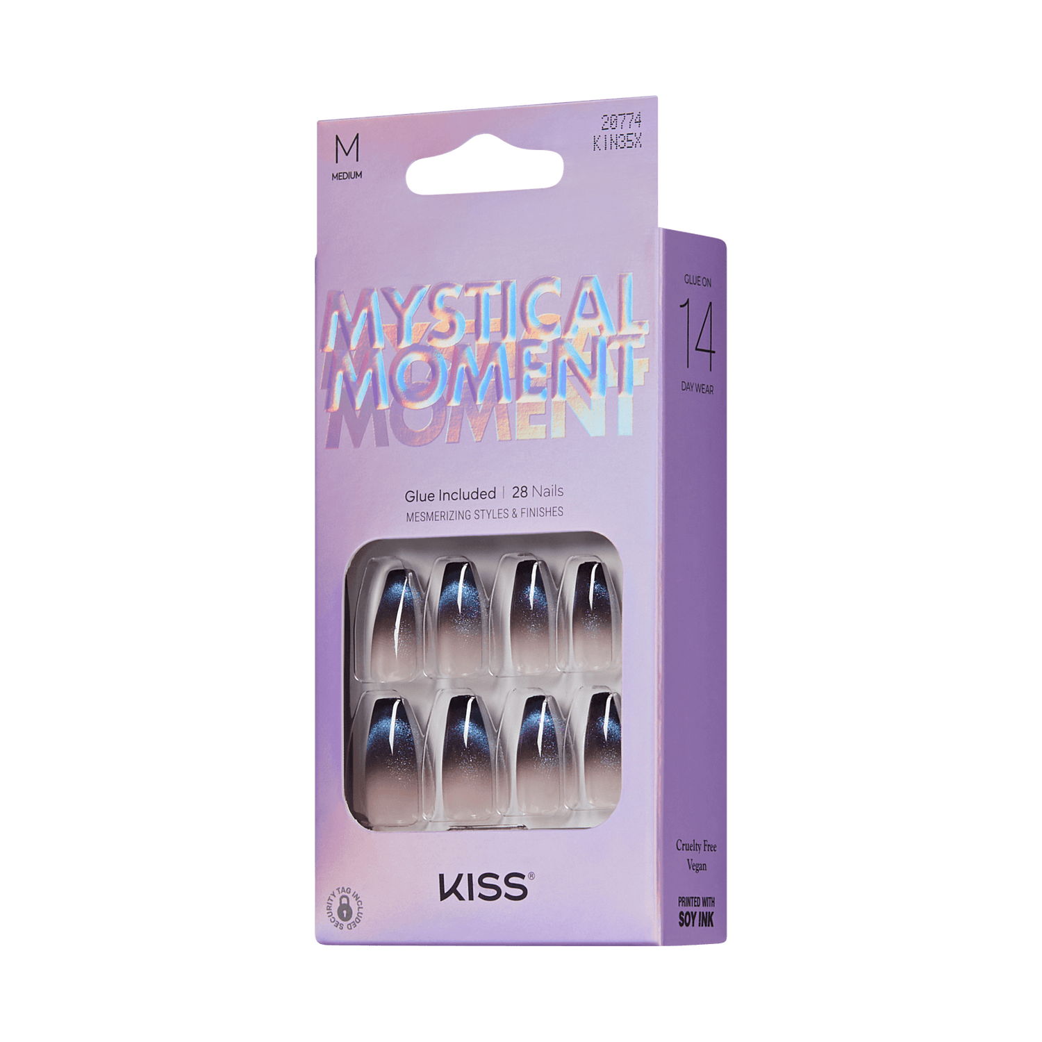 KISS Mystical Moment Press On Glue Nails - Sunset