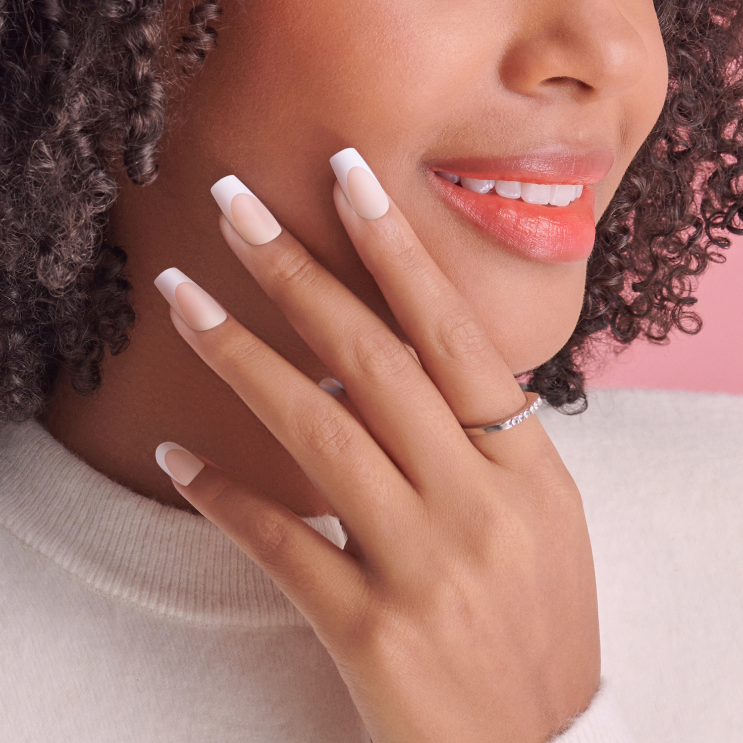 KISS My Perfect French Press On Glue Nails - In Touch