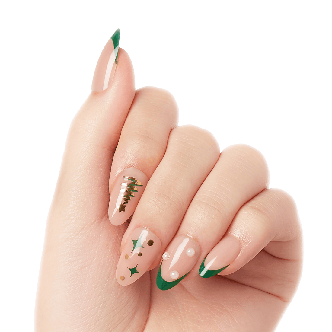 KISS Voguish Fantasy Holiday Press On Glue Nails - Snowy Memories