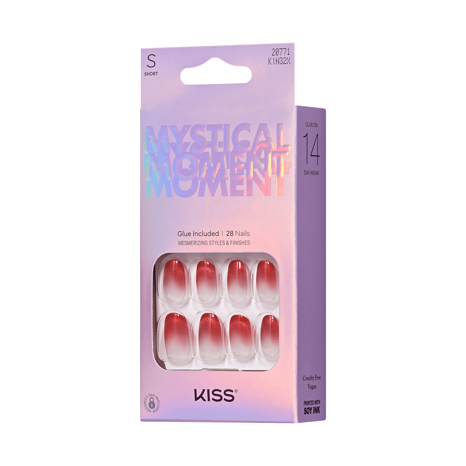 KISS Mystical Moment Press On Glue Nails - Heartbeats